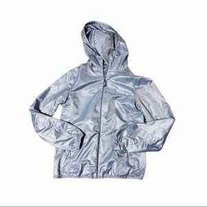 Uniqlo Blue/Silver Pocketable Parka, L
